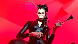 Beat Your Balls and Eat It - Ebony Femdom Goddess Rosie Reed CBT and Cum Eating Instruction Domination POV - Standard Definition