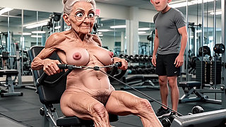 Old Ladies in the Gym