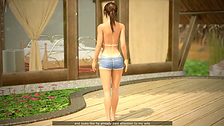 I'm a Cuckold, My Wife Sucks a Big Black Cock by the Pool on the Beach