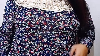 Young Girl Struggles With Dildo Device