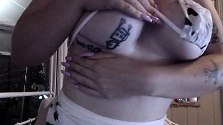 SEXY BIG BOOBS BLONDE ANAL MASTURBATION