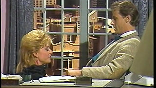 Blonde slut with a shaved pussy loves to get fucked hard by a big cock