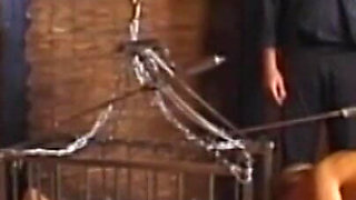 Hanging out pussy dildo humiliating