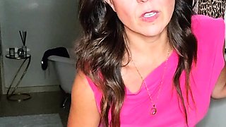 Busty brunette solo masturbation