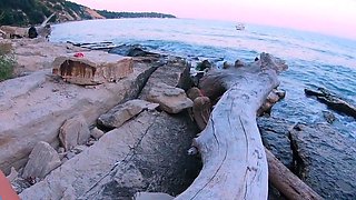 Naked Beach Body Leads to Public Anal