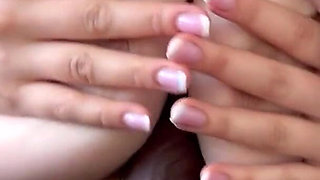 Covered in Cum - Huge Natural Boobs Titty Fucked