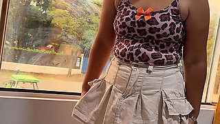 He Loves Jumping on My Cock While Everyone Walks by the Window