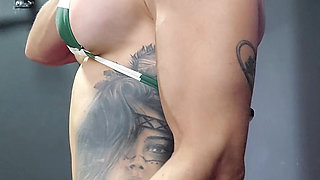 Toned Bikini Biceps and Exposed Venous Muscles