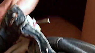 Cute blonde teen with big tits is getting fucked by her bf