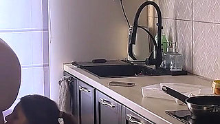 Quick Anal Sex in the Kitchen While Making Some Breakfast