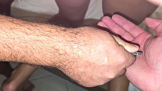 My Cuckold Put Lubricant on the Eater's Cock for Him to Eat My Ass -hotwife in Anal