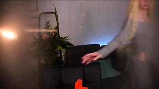 Curly Blonde Teen Records Solo Dildo Masturbation More at