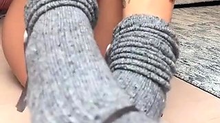 Stacked brunette goes solo toys and masturbation