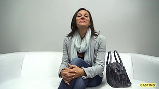 Curvy Brunette Alena Explores Sensual Masturbation Passion