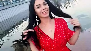 A kinky picked up euro amateur outdoor upskirt in hd