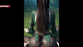 Seduction Beyond: Animated Booty Goddess Glow - 3D Animation Hentai