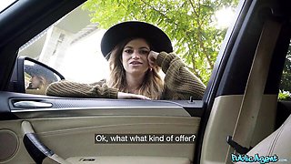Public Agent featuring Nicole Rey and Martin Gun's blowjob porn