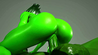 Hulk destroys she hulk's ass (Jennifer Walters) MARVEL PORN