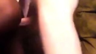 Black Twink Takes Long White Dick Bareback