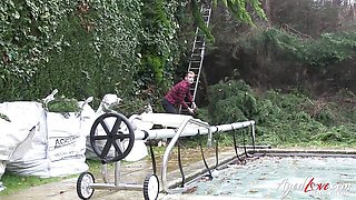 Horny Lacey Starr at lingerie sex