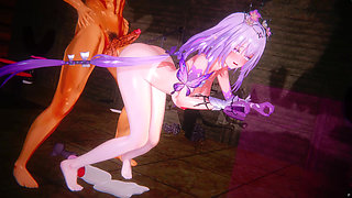 Honkai Star Rail - Castorice Rough Sex with Adult Toys Gangbang, Creampie & Squirting 3D Hentai Sex Animation