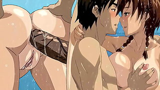 Public Shower Fuck! Uncensored Japanese Hentai with Big Tits & Creampie [SUB ENG]