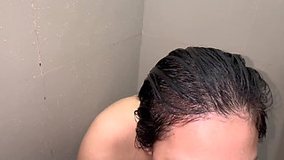 Filipina loves cum swallow while having public comport room!