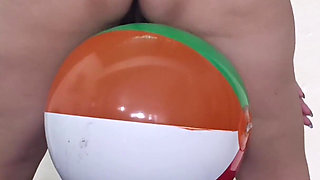 Using My Big Butt and Big Ass to Play with and Bounce a Beach Ball