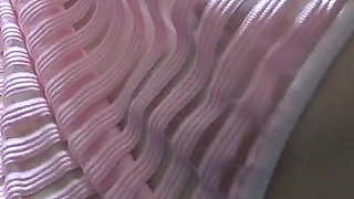 Nipples in See-through Dress, Micro Thong Panties Wedgie Into Camel Toe, Skinny Cute Japanese Girl Tease Workout in Apartment