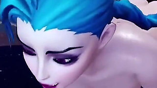 Fucking Jinx from behind - League of legends: 3D Porn Parody