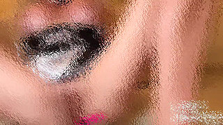 Instruction: Housemaid Kate Monroe squirts on your feather duster