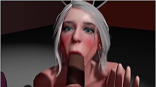 Whitebunny Gives Good Blowjob