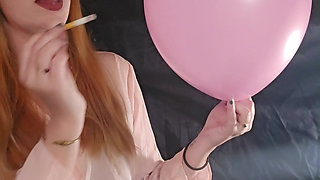 Smoking Fetish and Balloons - How much smoke is in my lungs?
