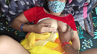 Pooja Bhabhi enjoying sex with her husband after 1 month.