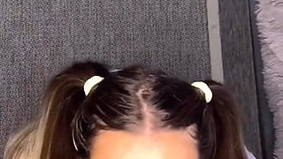 POV Beautiful Girl Blowjob Eye Contact(2K) - Big tits