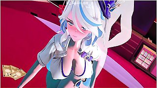 Genshin Impact - Furina In School Uniform Surprises You