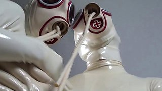 latex pissing lesbians