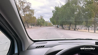 Unknown girl from the park eats and I give her cum on her face