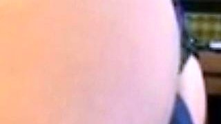 After spanking Marry 47yo serves my cock