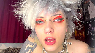 Lipstick Fetish JOI Handjob Jerk off Encouragement Taboo Black Lipstick Dirty Talk Glitterqueen1999