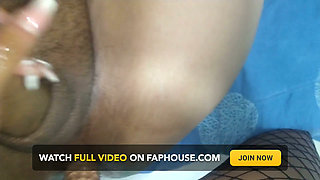 Pegging my cuckold slave with my strap-on after dominating and humiliating his in anal sex