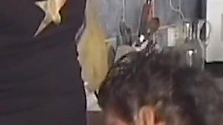 Short Haired MILF Rides Cock Hard in Kitchen