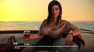 Dominos Beach 16 John First Date Fiona Boat Ocean Sunset Sfw