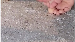 Sexy Neighbour Foot Tease Strips And Bends Over For You