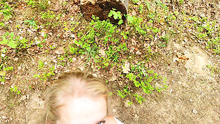 Married MILF Lagged Behind the Tourist Group and Wanted to Be Fucked Right on the Forest Path.