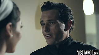 Petite virgin teen rewarded with big dick for being model citizen