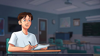 I kiss my Petite French Teacher in class in Summertime sagaI kiss my Petite French Teacher in class in Summertime sagaI kiss my