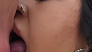 Gorgeous Asian Girl Maki Gobbles up the Bwc by the Pool