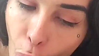 Hot Goth Giving to Two Dicks