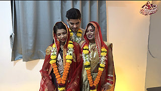 Aksha and Sanjana got married to Aman and Aman took them home and they had physical relations on the night of the wedding.